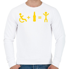 PRINTFASHION Valóságos csoda - Férfi pulóver - Fehér férfi pulóver, kardigán