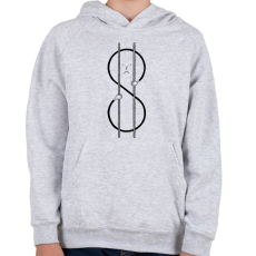 PRINTFASHION Válság 2 - Gyerek kapucnis pulóver - Sport szürke