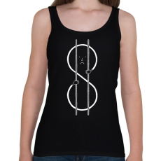 PRINTFASHION Válság - Női atléta - Fekete