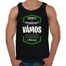 PRINTFASHION Vámos prémium minőség - Férfi atléta - Fekete atléta, trikó