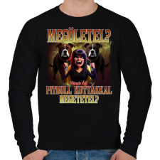 PRINTFASHION Vámpír Ági - Férfi pulóver - Fekete férfi pulóver, kardigán