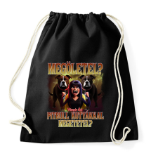 PRINTFASHION Vámpír Ági - Sportzsák, Tornazsák - Fekete tornazsák