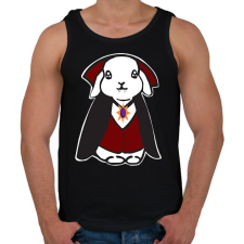 PRINTFASHION vámpír nyuszi - Férfi atléta - Fekete atléta, trikó