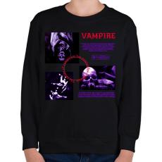 PRINTFASHION Vampire - Gyerek pulóver - Fekete