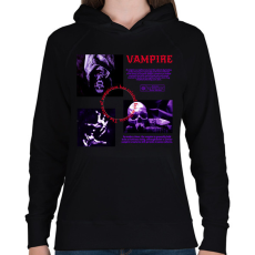 PRINTFASHION Vampire - Női kapucnis pulóver - Fekete