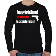 PRINTFASHION van egy lányom2 - Férfi hosszú ujjú póló - Fekete férfi póló