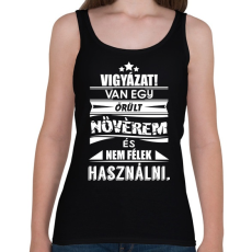 PRINTFASHION Van egy őrült nővérem és... - Női atléta - Fekete