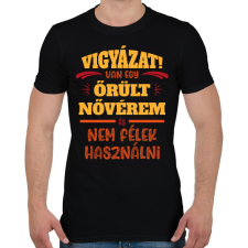 PRINTFASHION Van egy őrült nővérem - Férfi póló - Fekete férfi póló