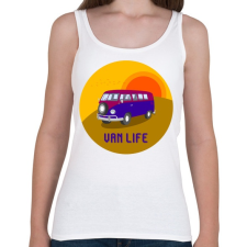 PRINTFASHION Van life 3 - Női atléta - Fehér női trikó