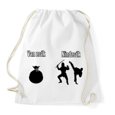 PRINTFASHION van zsák - nindzsák - Sportzsák, Tornazsák - Fehér tornazsák