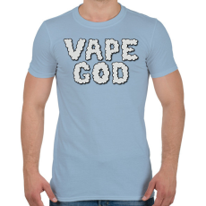 PRINTFASHION Vape god - Férfi póló - Világoskék