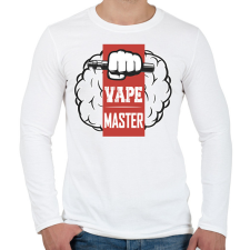 PRINTFASHION Vape master - Férfi hosszú ujjú póló - Fehér férfi póló