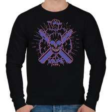 PRINTFASHION Vape zone - Férfi pulóver - Fekete férfi pulóver, kardigán
