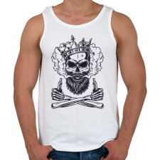 PRINTFASHION Vaper koponya - Férfi atléta - Fehér atléta, trikó