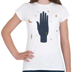 PRINTFASHION Varázs kéz - Női póló - Fehér