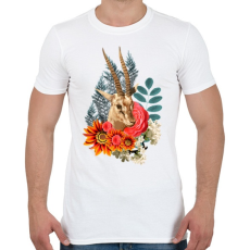 PRINTFASHION Varázslatos antilop - Férfi póló - Fehér