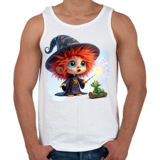 PRINTFASHION Varázslófiú sárkánnyal - Férfi atléta - Fehér atléta, trikó