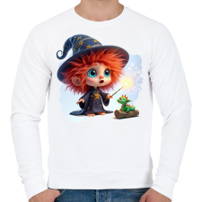 PRINTFASHION Varázslófiú sárkánnyal - Férfi pulóver - Fehér férfi pulóver, kardigán