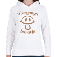 PRINTFASHION Vargánya barátja gombász póló gyerekeknek - Női kapucnis pulóver - Fehér