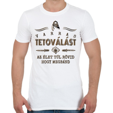 PRINTFASHION Varras tetoválás - Férfi póló - Fehér férfi póló