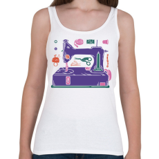 PRINTFASHION Varrógép - Női atléta - Fehér