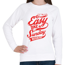 PRINTFASHION Vasárnap reggel - Női pulóver - Fehér