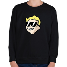 PRINTFASHION Vault Boy - Gyerek pulóver - Fekete gyerek póló