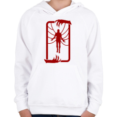 PRINTFASHION Vecna - Gyerek kapucnis pulóver - Fehér