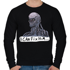 PRINTFASHION Vecna megjavít - Férfi pulóver - Fekete férfi pulóver, kardigán