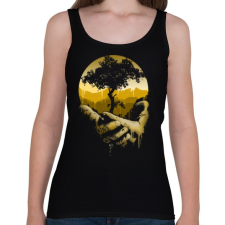 PRINTFASHION Védd a természetet - Női atléta - Fekete női trikó