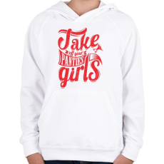 PRINTFASHION Vedd le ...  - Gyerek kapucnis pulóver - Fehér