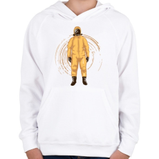 PRINTFASHION Védőfelszerelés - Gyerek kapucnis pulóver - Fehér