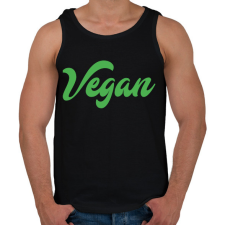 PRINTFASHION vegan - Férfi atléta - Fekete atléta, trikó