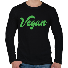 PRINTFASHION vegan - Férfi hosszú ujjú póló - Fekete