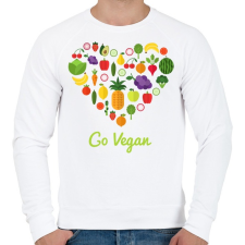 PRINTFASHION Vegán - Férfi pulóver - Fehér férfi pulóver, kardigán