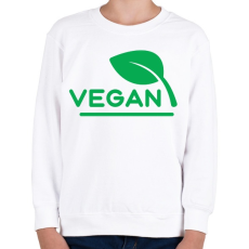 PRINTFASHION Vegán - Gyerek pulóver - Fehér