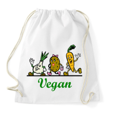 PRINTFASHION Vegán - gyökérzöldségek - Sportzsák, Tornazsák - Fehér tornazsák
