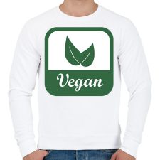 PRINTFASHION Vegán logó - Férfi pulóver - Fehér férfi pulóver, kardigán