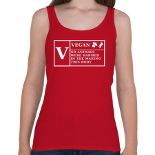 PRINTFASHION VEGAN - Női atléta - Cseresznyepiros női trikó