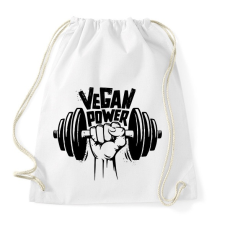 PRINTFASHION Vegan Power - Sportzsák, Tornazsák - Fehér tornazsák
