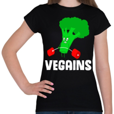 PRINTFASHION Vegans - Női póló - Fekete női póló