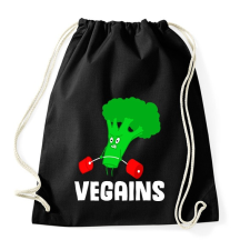 PRINTFASHION Vegans - Sportzsák, Tornazsák - Fekete tornazsák