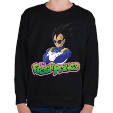PRINTFASHION Vegeta a herceg - Gyerek pulóver - Fekete gyerek pulóver, kardigán