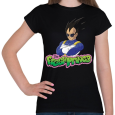 PRINTFASHION Vegeta a herceg - Női póló - Fekete