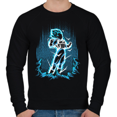 PRINTFASHION vegeta - Férfi pulóver - Fekete
