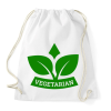 PRINTFASHION Vegetarian  - Sportzsák, Tornazsák - Fehér