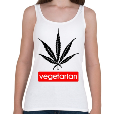 PRINTFASHION Vegetáriánusoknak - Női atléta - Fehér