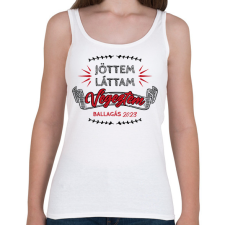 PRINTFASHION Végeztem - Dátummal - Női atléta - Fehér női trikó