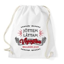 PRINTFASHION Végeztem - Dátummal - Sportzsák, Tornazsák - Fehér tornazsák