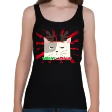 PRINTFASHION VÉGRE KARÁCSONY - Női atléta - Fekete női trikó